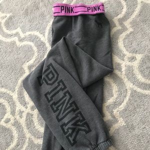 PINK Victoria secret gray joggers